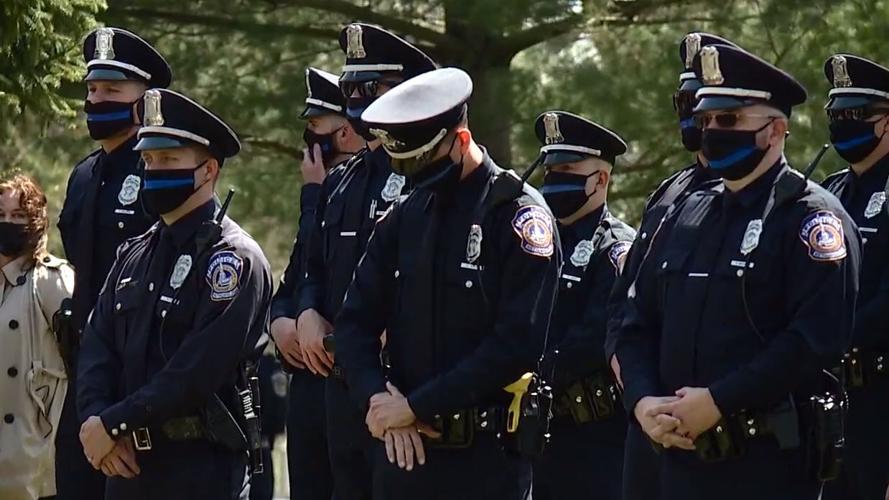 IMPD officers gather for remembrance of Breann Leath.JPG