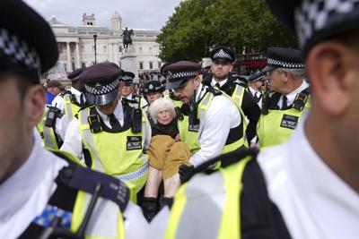 Britain Israel Palestinians Protest