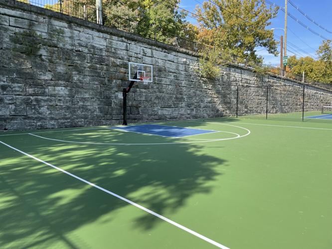 Basketball court at Tyler Park