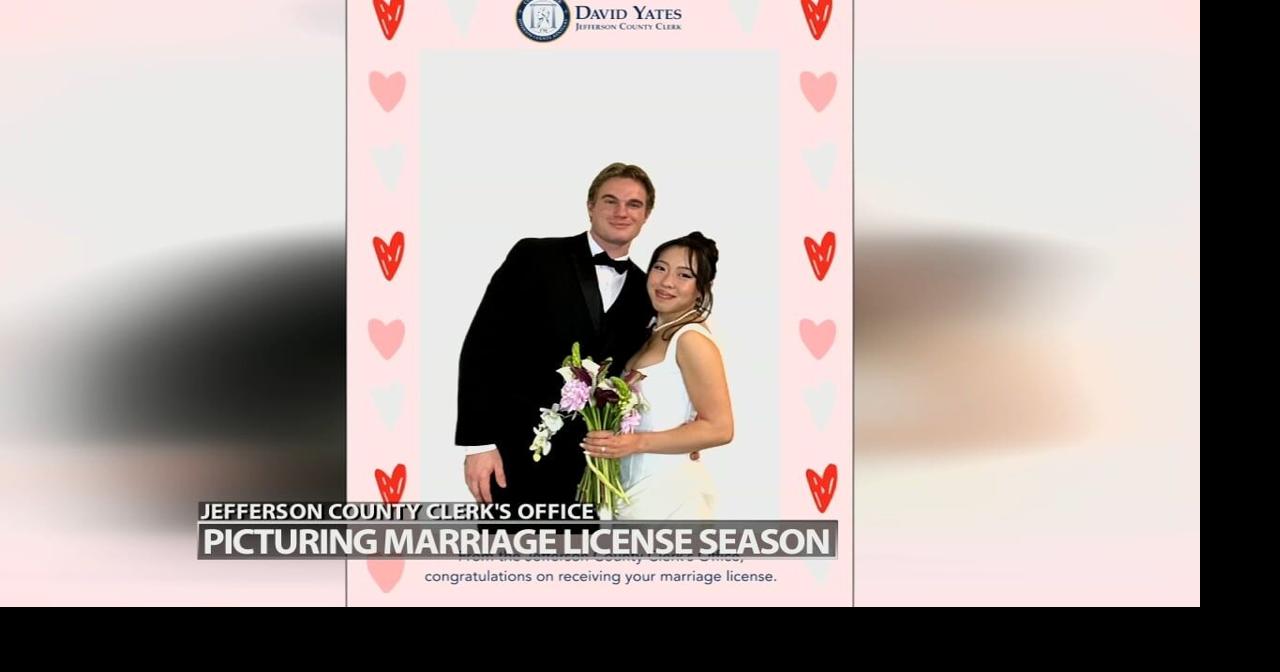 Jefferson County Clerk's Office using selfie station to capture couples picking up marriage license