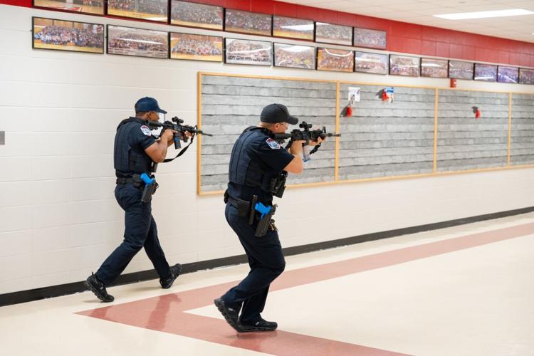 Active shooter drill at Jeff High School 5 - 6.29.23