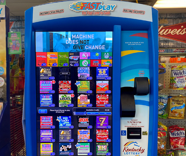 Kentucky Lottery Fast Play Vending Machine