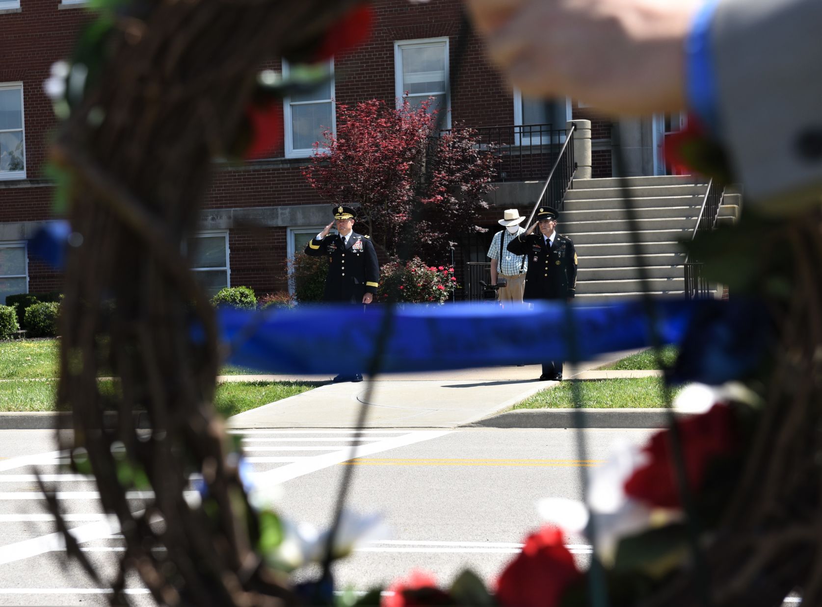 U.S. Army Cadet Command and Fort Knox Commander Maj. Gen. John Evans Jr.,Senior Enlisted Advisor Command Sgt. Maj. John Woodson