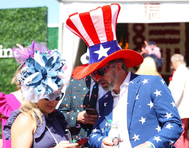 Uncle Same hat at Oaks