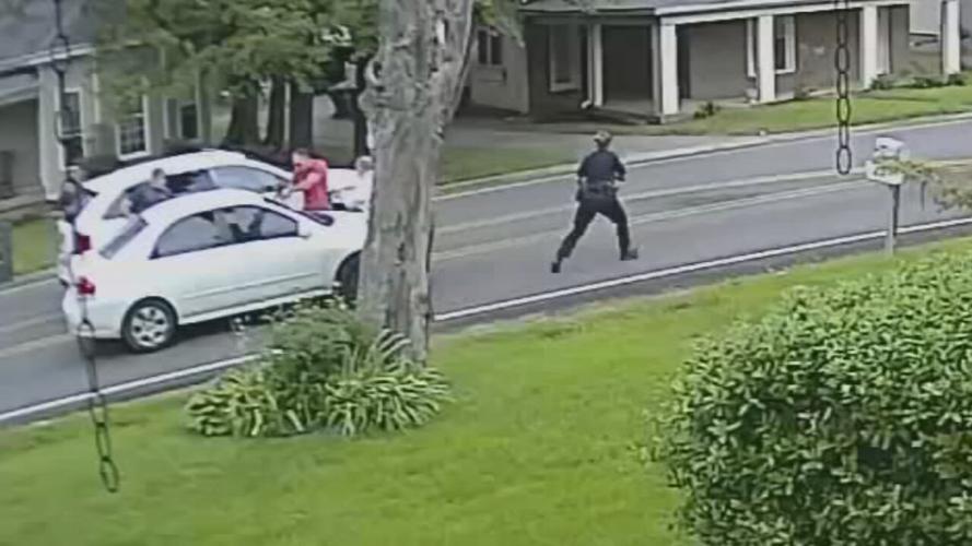 Video from a home security system captures moments before LMPD officer fatally shoot D’Juantez Mitchell