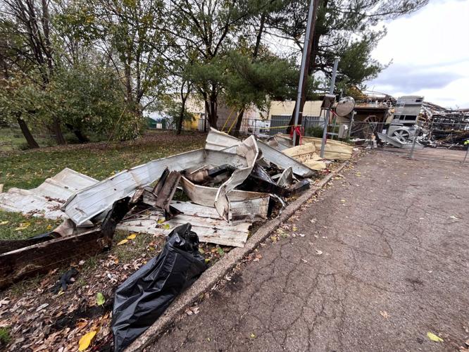 Debris outside Givaudan Sense Colour 11-21-24