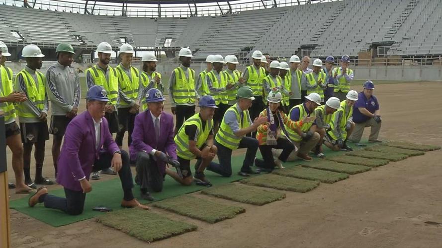 Lynn Family Stadium gets fresh turf