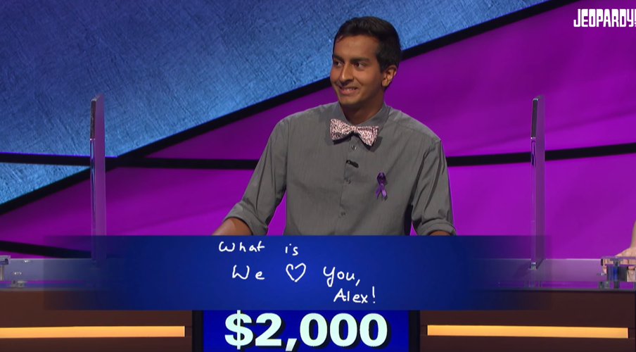 Jeopardy We Love You Alex Answer