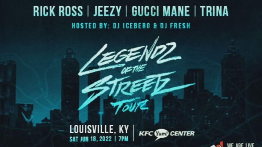 RICK ROSS, GUCCI MANE AT YUM CENTER