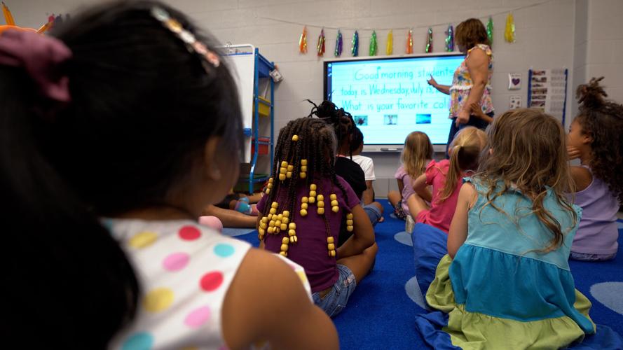 Students at JCPS 'Ready4K' summer program on July 13, 2022