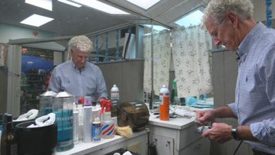 Barber shop retire