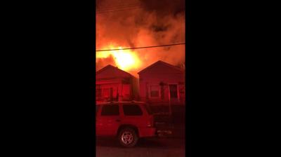 Fire on Griffiths Avenue on Jan. 29, 2021