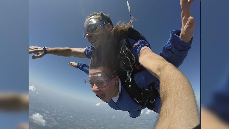 Shelby County teachers go skydiving (Sept. 2019)