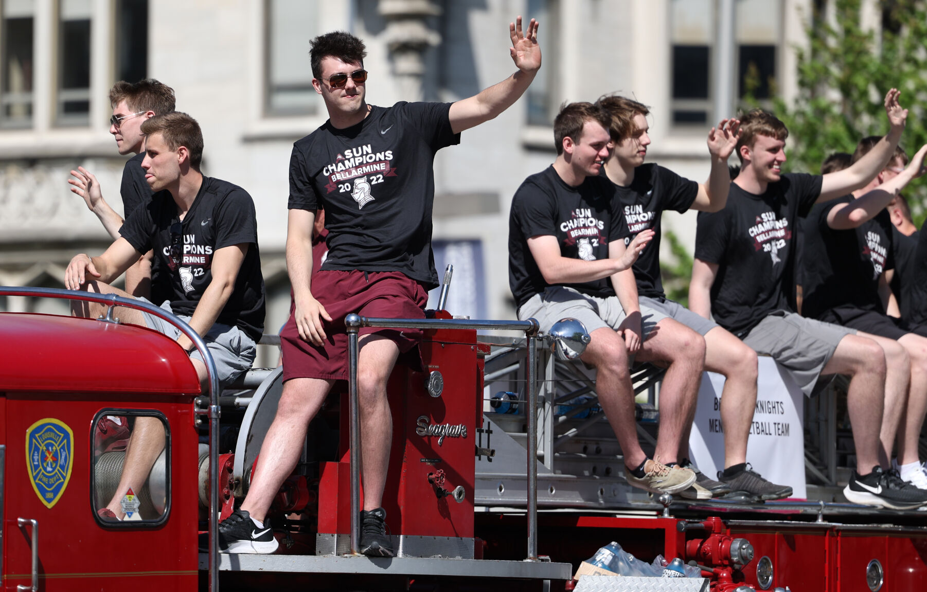 Bellarmine men's basketball team at Pegasus Parade