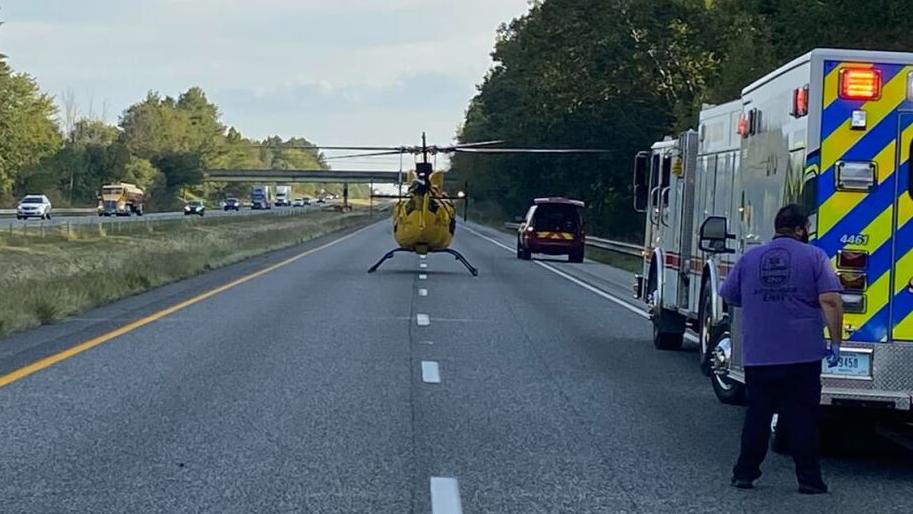 Car crash on I-65S near Scottsburg exit - 9.20.23