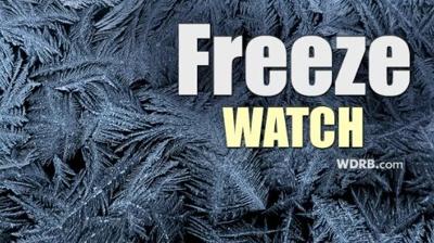 Freeze Watch Issued for Friday Night