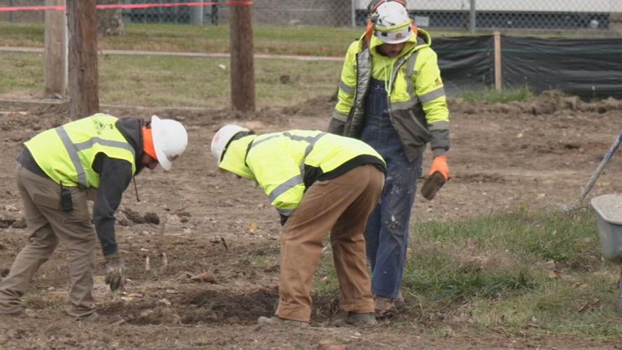 Tree planting at Alberta O. Jones Park in west Louisville