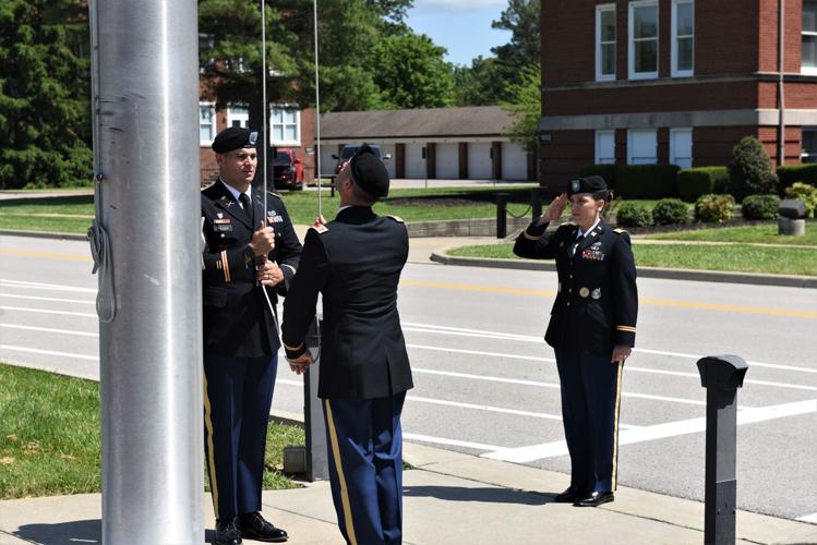 U.S. Army Human Resources Command Maj. Stephanie Frazier, captains Donald Frazier and Anthony Paladino, Fort Knox