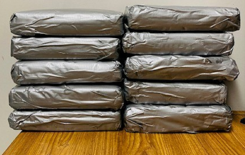 22 pounds of cocaine seized from ISP
