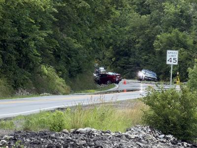 crash on Highway 421 North in Trimble County