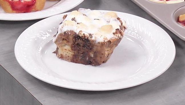Hot Chocolate Bread Pudding