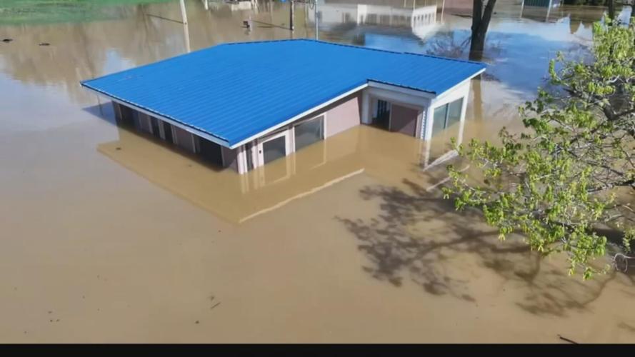 Flooding in Utica, Indiana