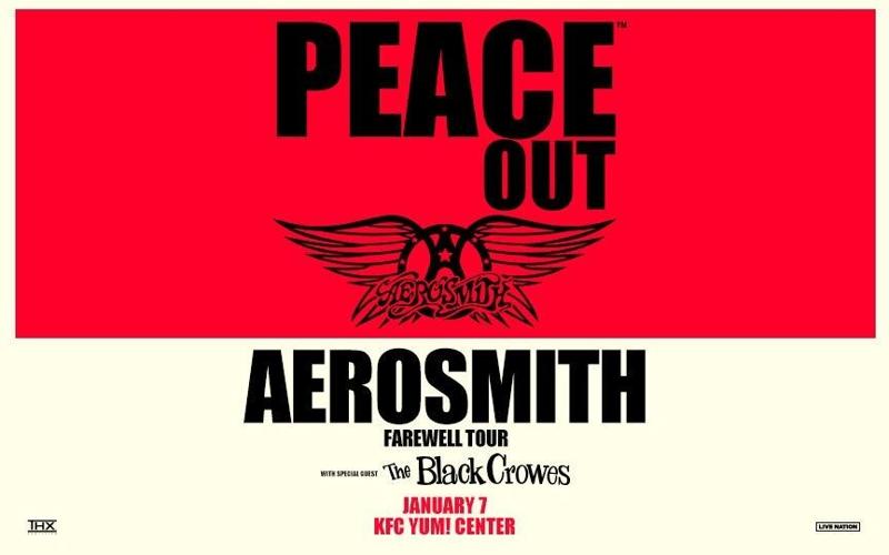 Aerosmith coming to Yum Center in 2024 - used on 5.1.23