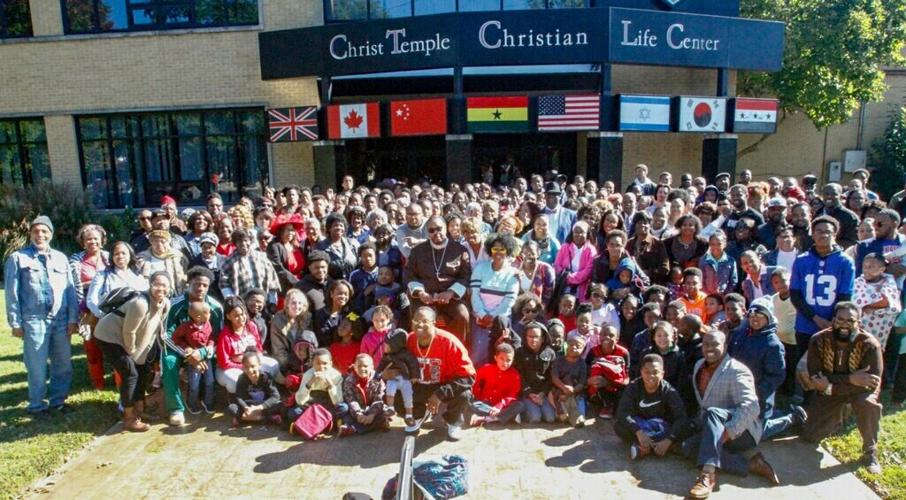 Members of the Christ Temple congregation