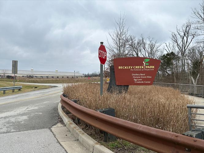 Beckley Creek Park sign