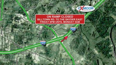 Billtown Ramp closure