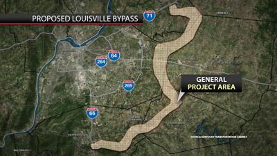 Preliminary Louisville bypass study area