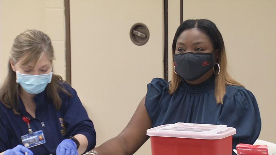 African Americans getting COVID-19 vaccinations in Louisville