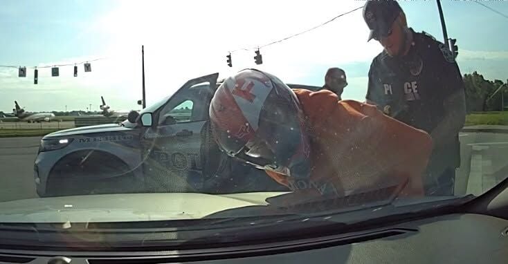 Flock camera Richardson motorcycle arrest