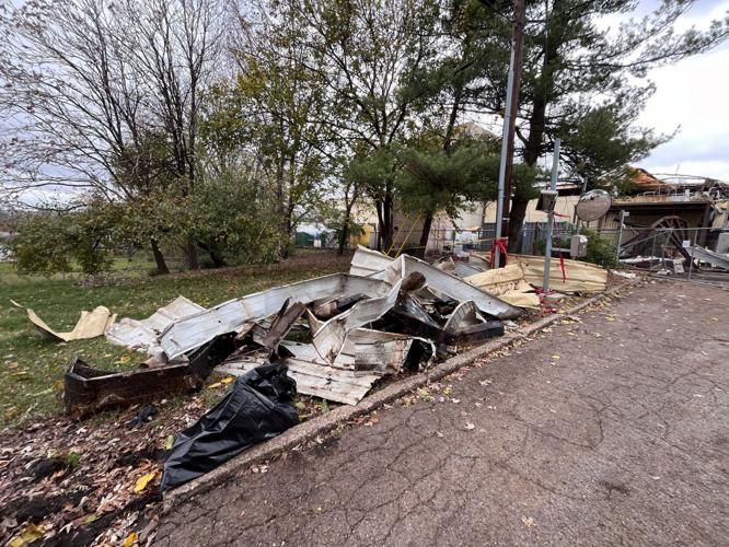 Debris outside Givaudan Sense Colour 11-21-24