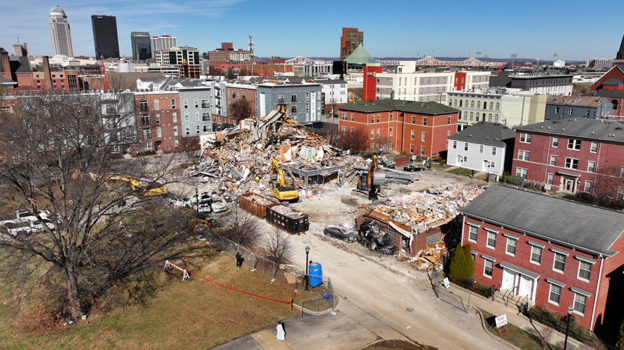 310 @ NuLu apartment complex under demolition
