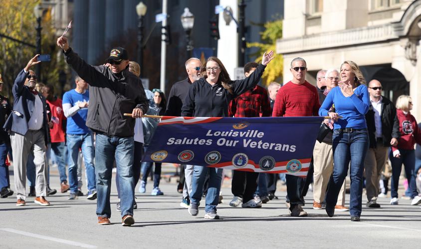 City of Louisville veterans march at parade.JPG