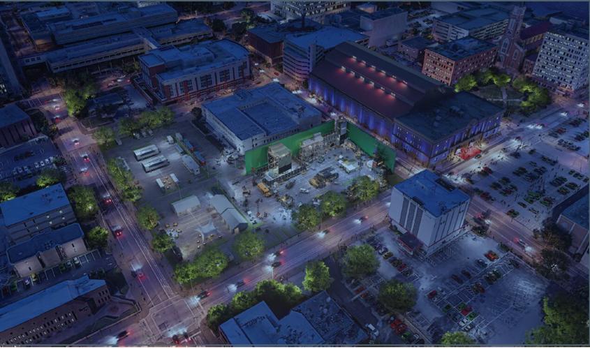 Louisville Gardens overhead rendering
