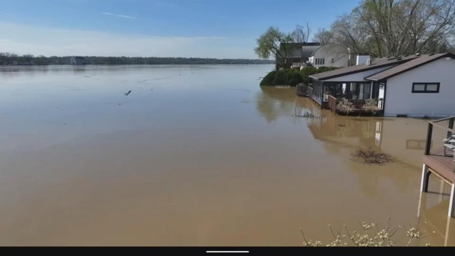 Flooding in Utica, Indiana