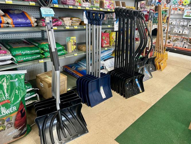Snow shovels at Brownsboro Hardware - 1.21.26