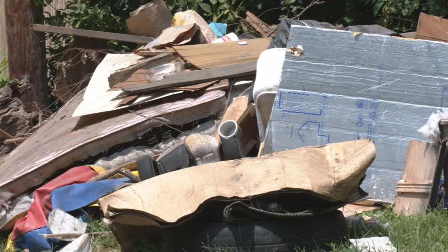 Illegal dumping site