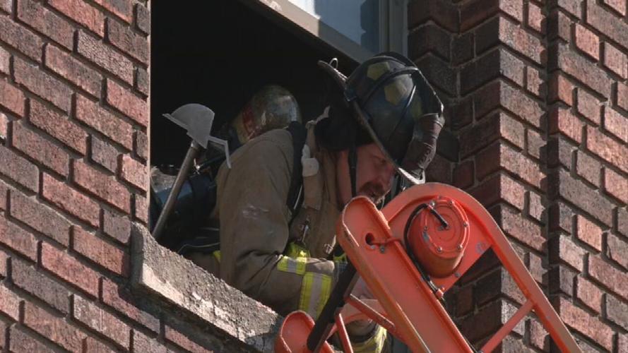 Louisville Fire fights fire at apartment building on York Street Tuesday morning