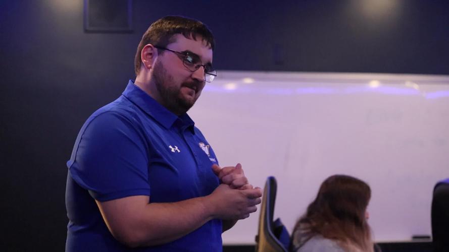 Trevor Johnson coaches at Spalding University - Dec. 3, 2024.JPG