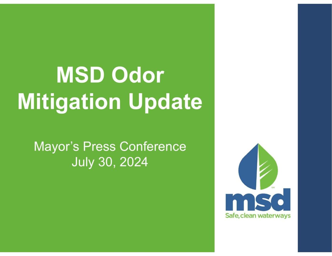 MSD Odor Mitigation Update