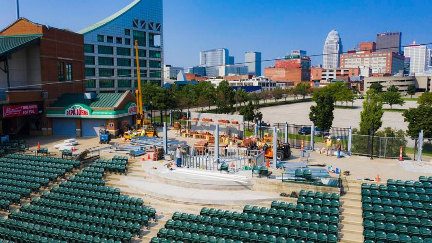 Slugger Field renovations - Aug. 2020