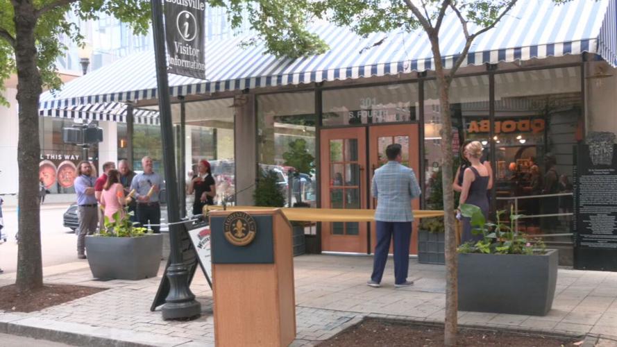 Updated Louisville Visitor Center reopening ribbon-cutting 5-20-24