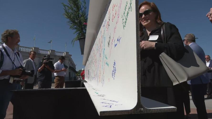 Topping-off ceremony held for Churchill Downs' redesigned Paddock on Sept. 13, 2023