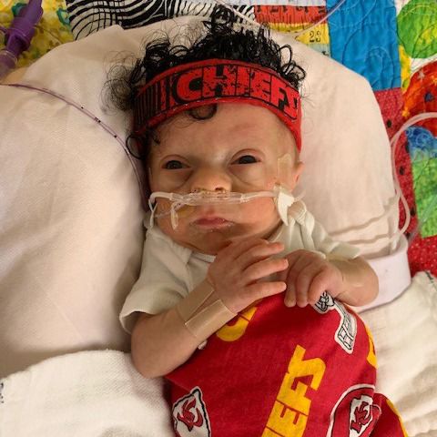 NICU Babies Dressed For Chiefs Opener