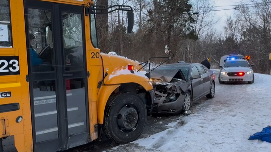 JCPS Bus Collision Easum Road