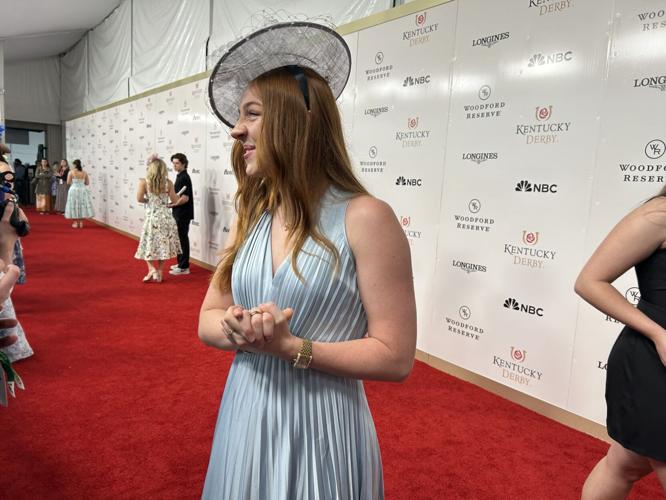 Molly Carlson on Derby 151 red carpet 5-3-25