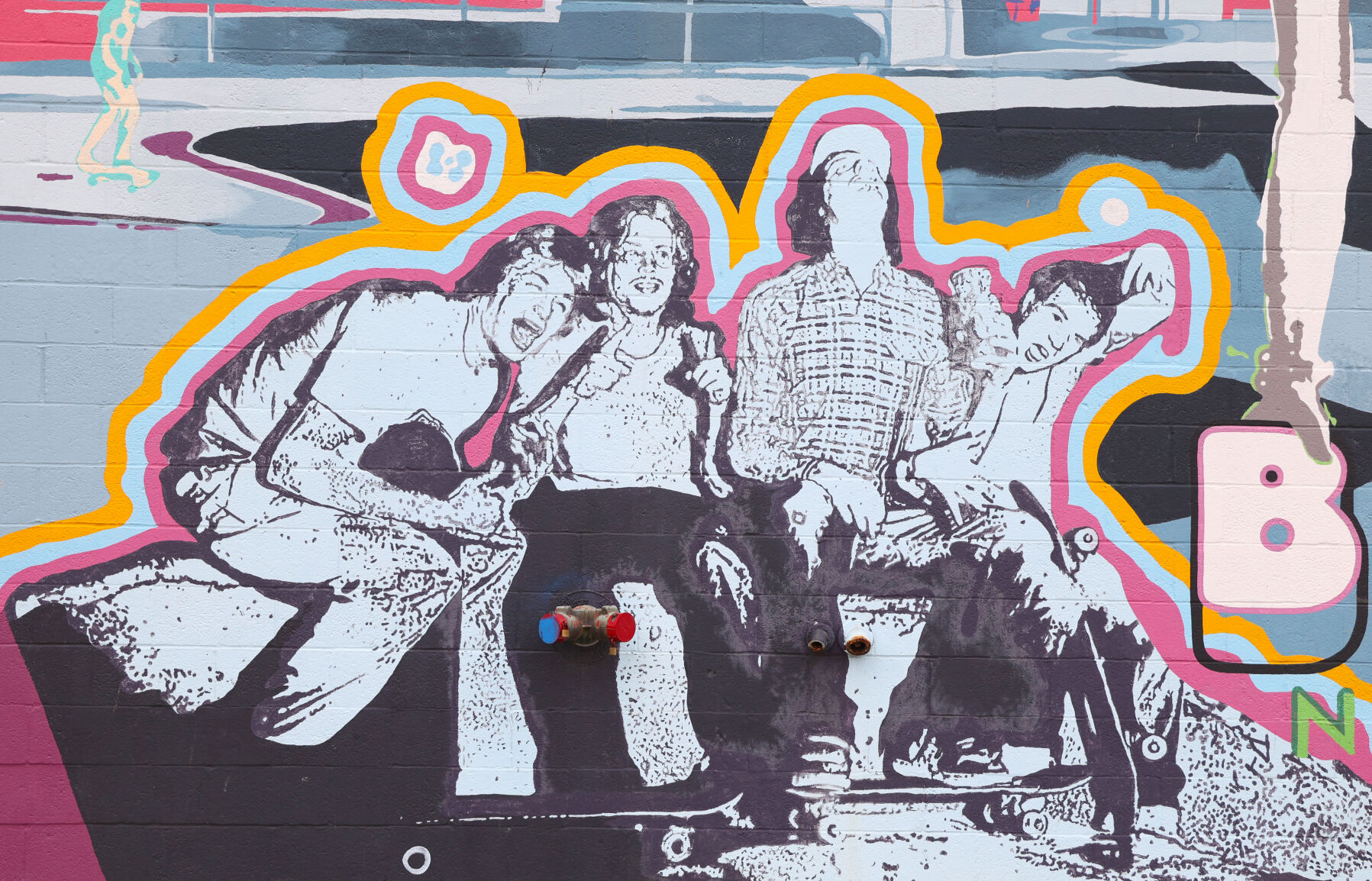 Four band mates mural.JPG